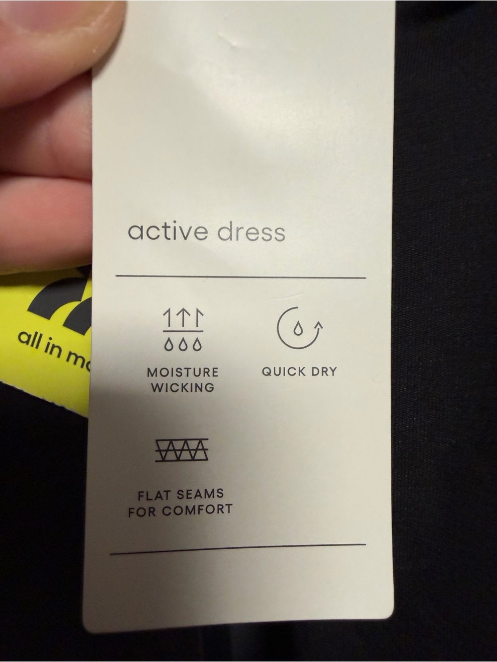 NWT Target All in Motion Pleated Active Dress Black Size Small - Picture 5 of 5